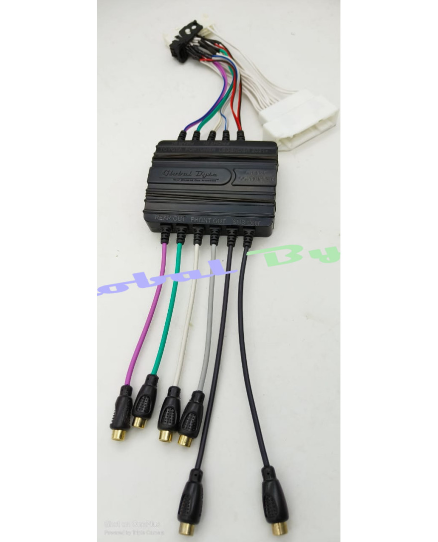 Global Byte PreAmplifier Converter 6 Channel Suitable for Toyota Fortuner Legender | PAM/6-TO/FNR-LGD